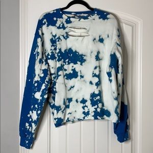 Custom bleached sweatshirt